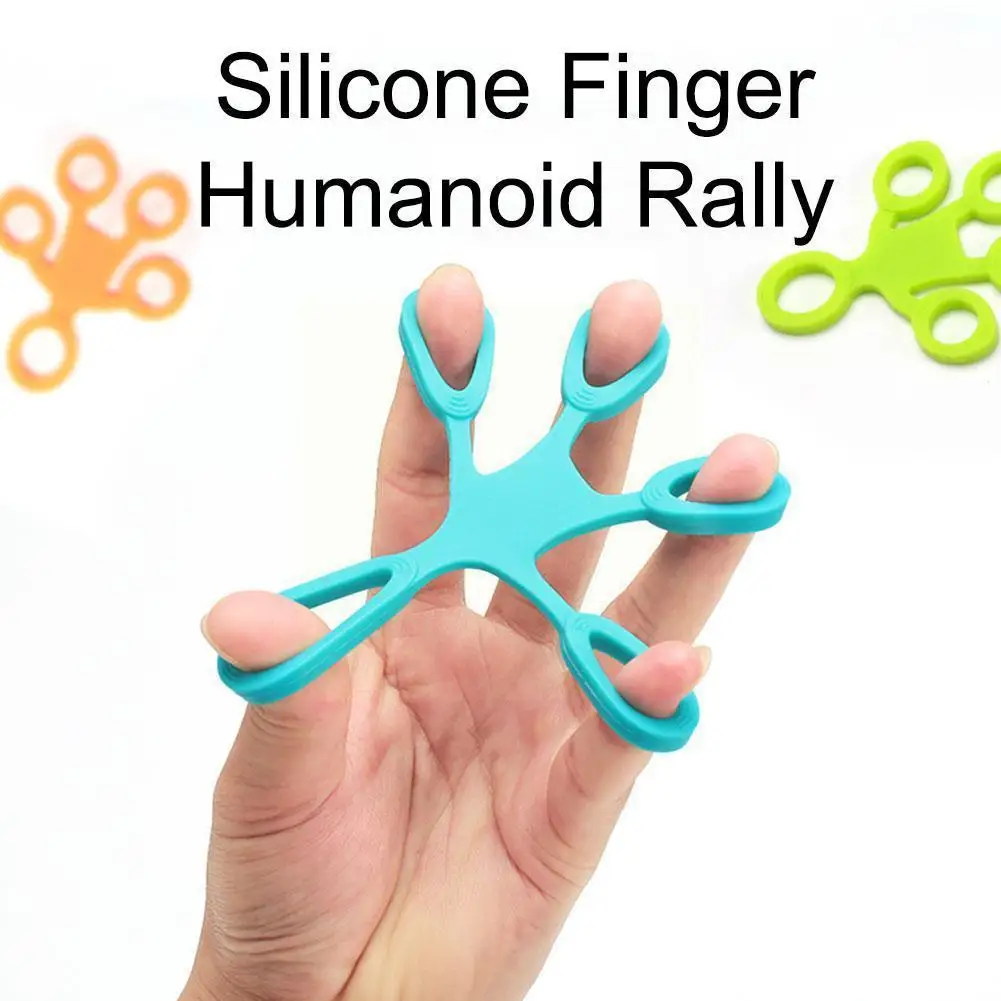 

Hand Gripper New Silicone Finger Expander Exercise Grip Hand Exerciser Finger Fitness Trainer Wrist Bands Strength Resistan P7k0
