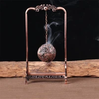 copper hollow coil incense burner antique creative portable incense holder tibetan aromatherapy censer zen home decoration craft