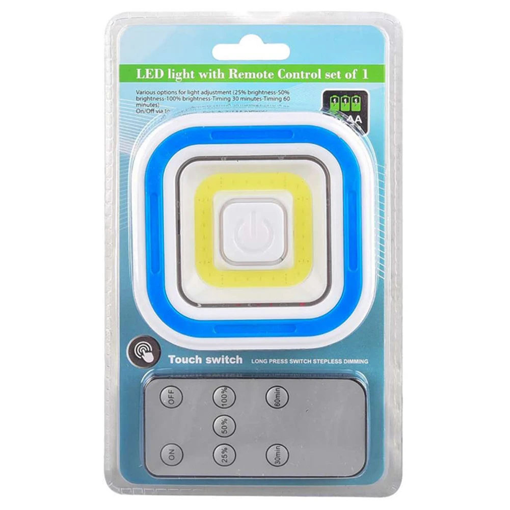 

COB Wireless Remote Control Touch Sensor Light Home Bedroom Wardrobe Closet Lamp LED Dimmable Night Light
