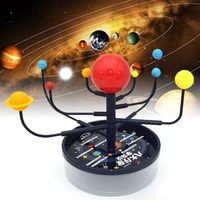 2022 1set solar system nine planets model science kit diy assembly parent child interaction planetarium toy kids educational toy