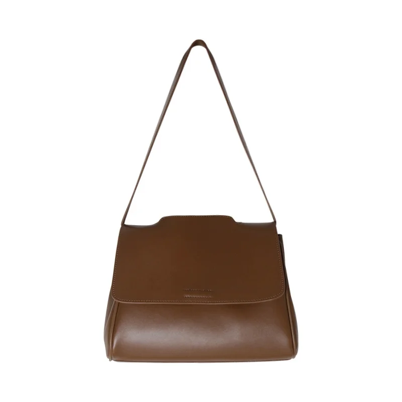 

Temperament Commuter Bag Three-dimensional Magnetic Buckle Flip Bag One-shoulder Oblique Bag Compartment Bulk Handbag Bag Girl