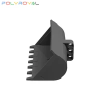 polyroyal building blocks technology parts 6187596 7x10x5 excavator bucket 1 pcs educational toy for children 28216