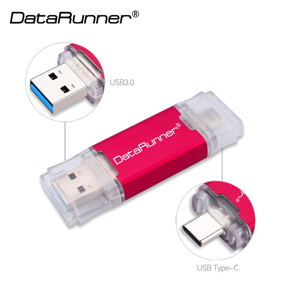 DataRunner Высокоскоростной USB 3 0 флеш накопитель type C 512 ГБ 256 128 Гб 64 32 Флешка флешка