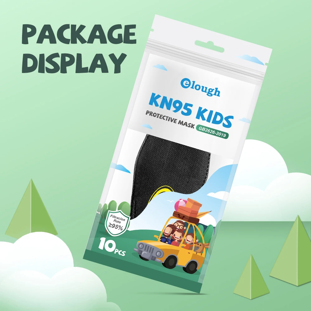 Детская черная маска kn95mask Мультяшные Детские одобренные маски FPP2 детские ffp2 fpp2