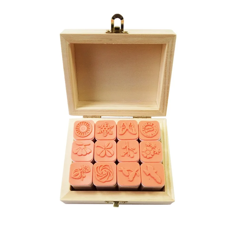 12 шт./компл. новые яркие штампы с рисунком природы для детей сделай сам