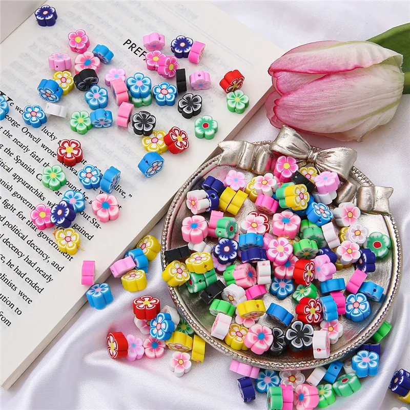 

30pcs/bag 10MM Mixed Color Animal Fruit Heart Beads DIY Polymer Clay Beads For Children Kids Bracelet Necklace Craft Jewelry