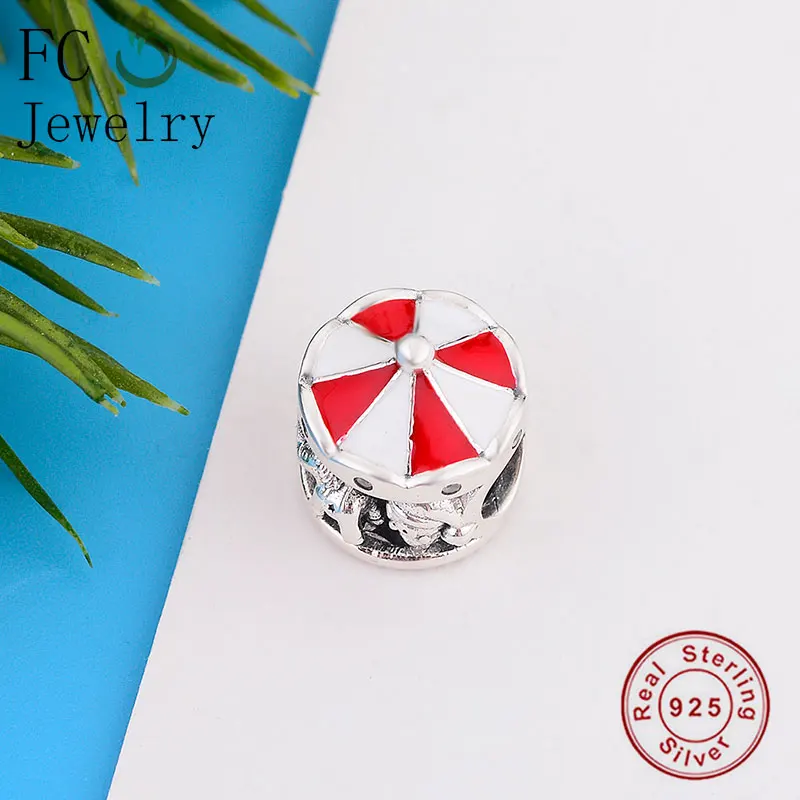 FC Jewelry Fit Original Brand Charm Bracelet 100% 925 Silver Hat Penguin Unicorn Bruno Carousel Making Christmas Berloque 2019 | Украшения