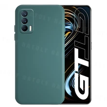 For Realme GT 5G Case Realme GT Neo 2 Cover Shockproof Liquid Silicone TPU Phone Case Realme C11 C12 C15 C21 C25 C25S Narzo 30A