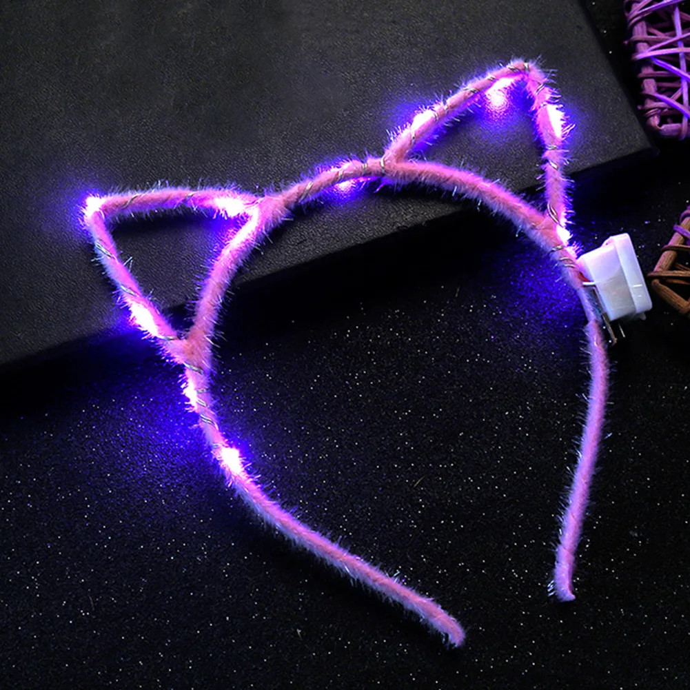 

Headwear Gift Cat Ears LED Lights Sweet Headband Fashion Cute Accessories