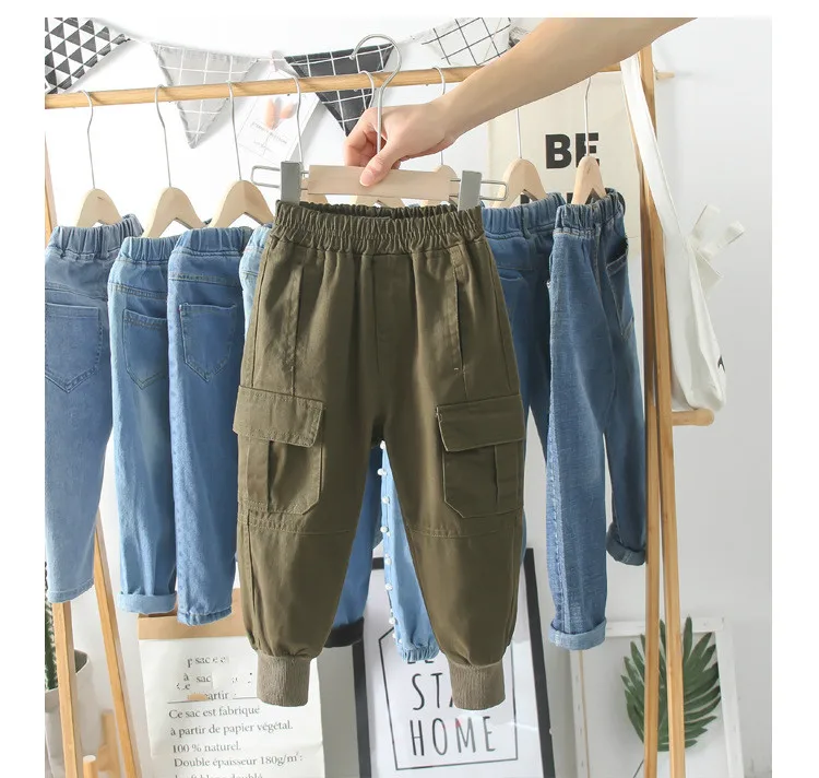 

Children's Clothing Boy Pants 2020 Spring New Children's Korean Casual Pants Tide Children's Overalls Dropshipping