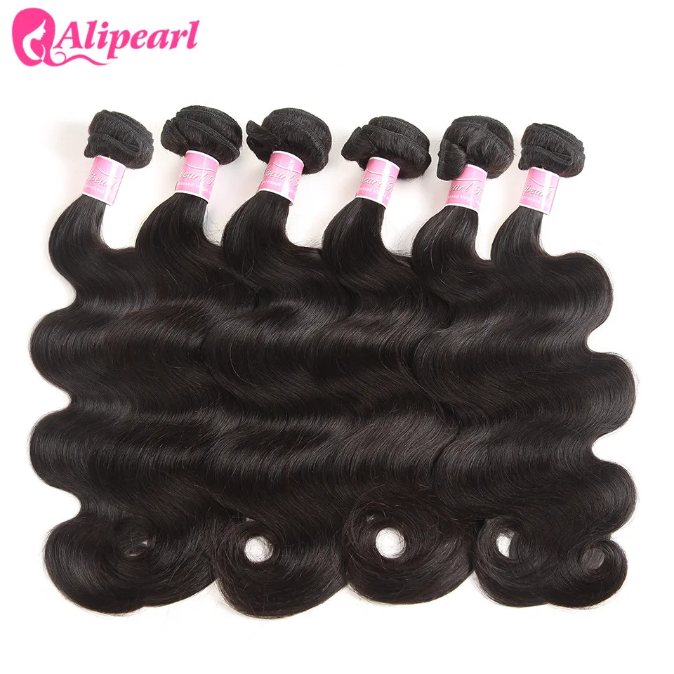 Объемные волнистые пучки 6 шт. бразильские виргинские волосы плетение