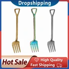 Вилка для мороженого в форме лопатки, многоцветная ложка, вилка с длинной ручкой, кухонные аксессуары для кофе, мороженого