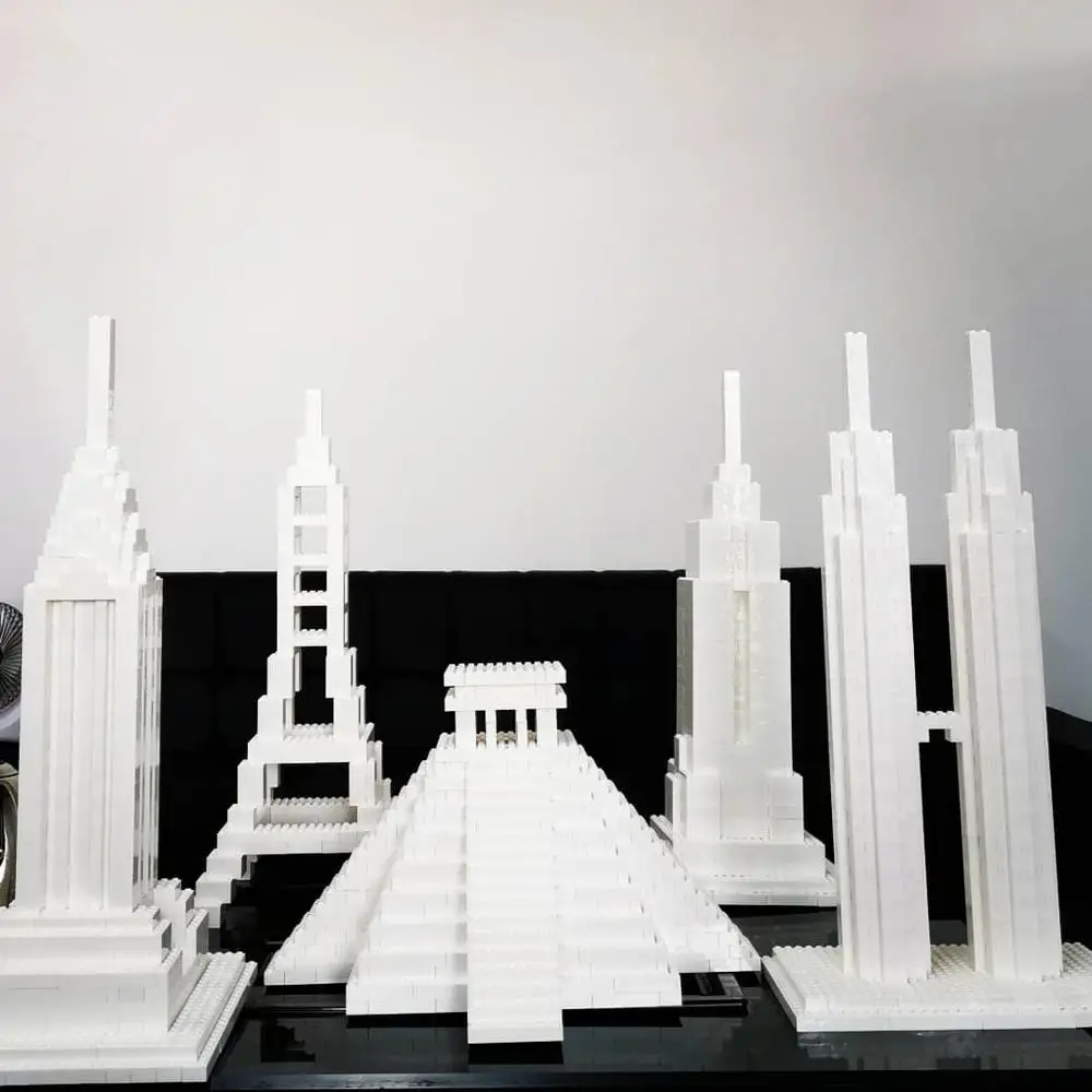 Креативные строительные блоки 50 см Петронас двойные башни мировая архитектура