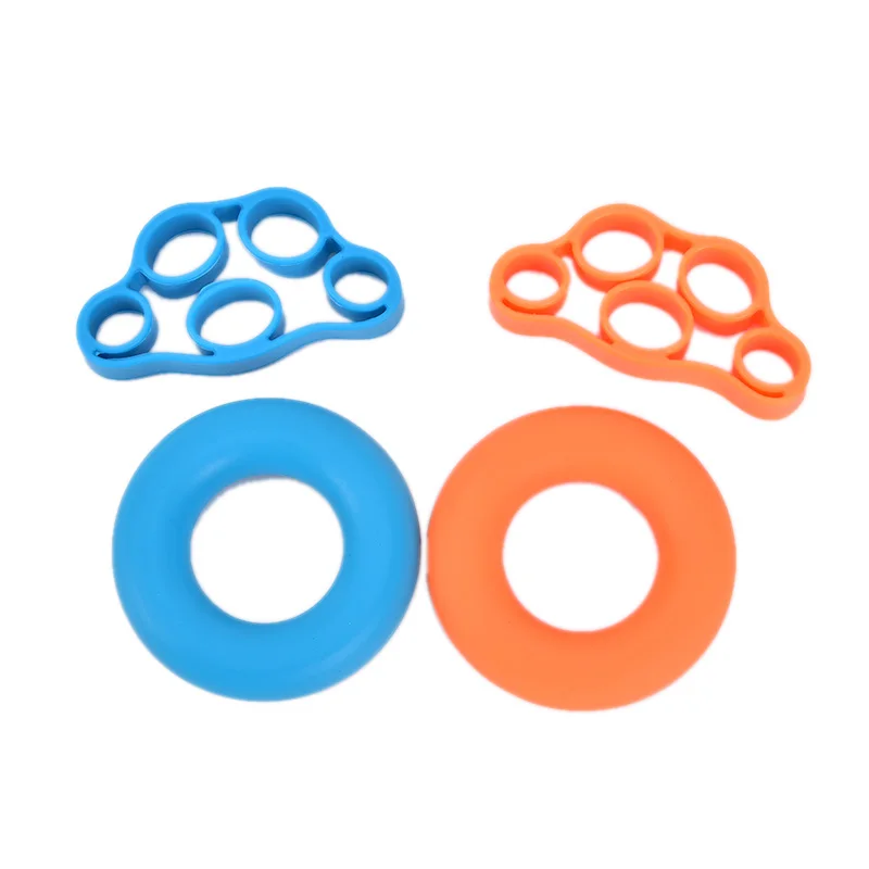 1 Set Jari Gripper Kekuatan Pelatih Perlawanan Band Tangan Grip Pergelangan Tangan Tandu Jari Expander Latihan Jari Resistance Band