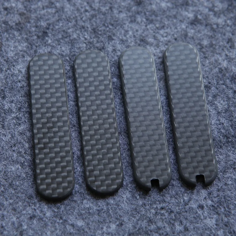 

Custom Made 3K Full Carbon Fiber Handle Scale For 58mm Folding Knife Cover Shell Replacement Scales