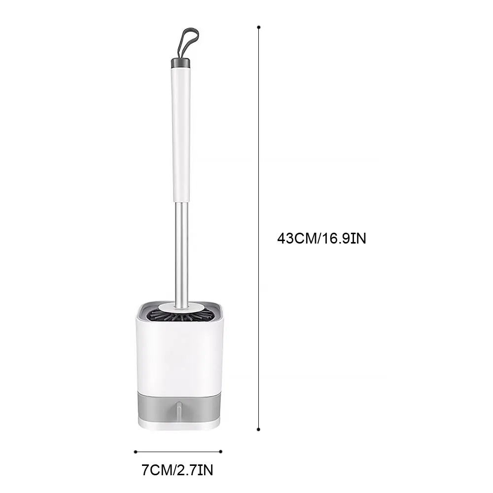 

Toilet Brush Rubber Head Holder Cleaning Brush For Toilet Wall Hanging Household Floor Cleaning Bathroom Accessories