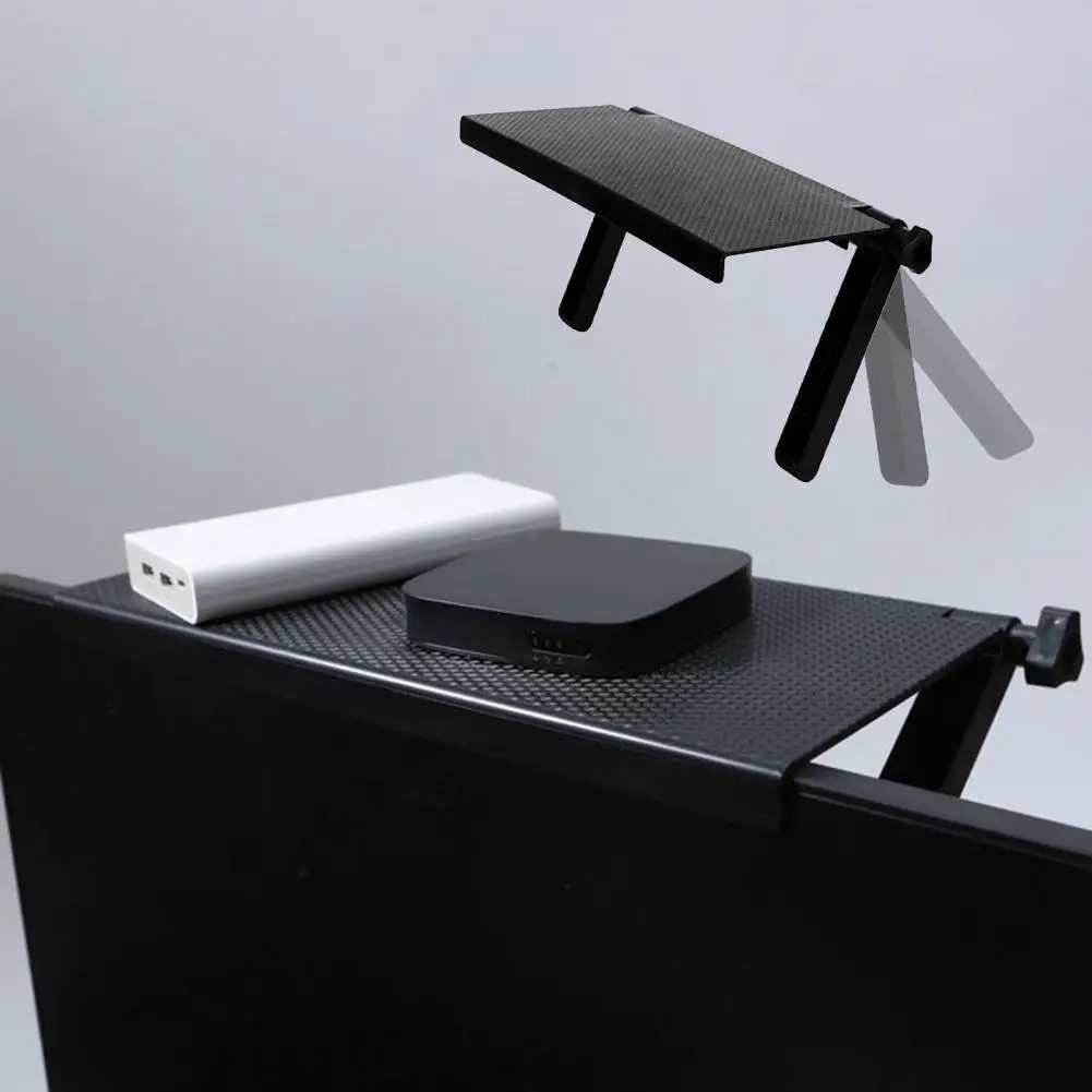 

Storage Rack Adjustable Strong Bearing Capacity Concave-convex Design Computer ScreenTV box Storage Bracket for Desktop