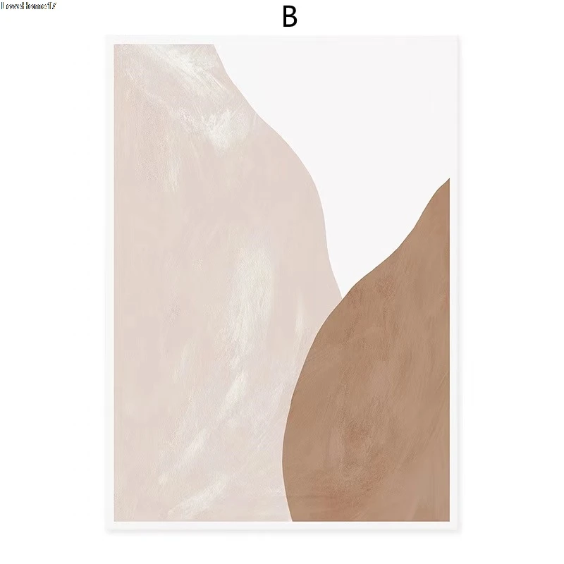 

Simple Abstract Art Poster Pink Cute Kawaii Children Fashion Popular Room Decoration Frameless Canvas oil Painting Photo