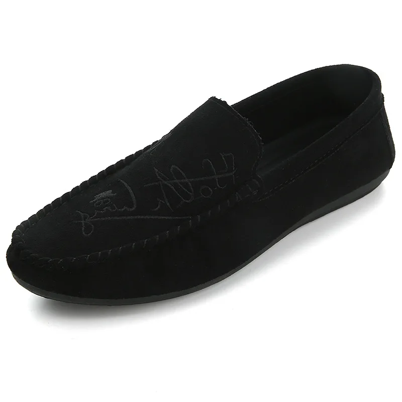 1 pair Большие размеры 39-44; мягкие удобные мужские лоферы для отдыха; парусиновая Классическая обувь на плоской подошве для вождения; лаконичные туфли без застежки в стиле ретро; 2 пары - Цвет: 1 pair