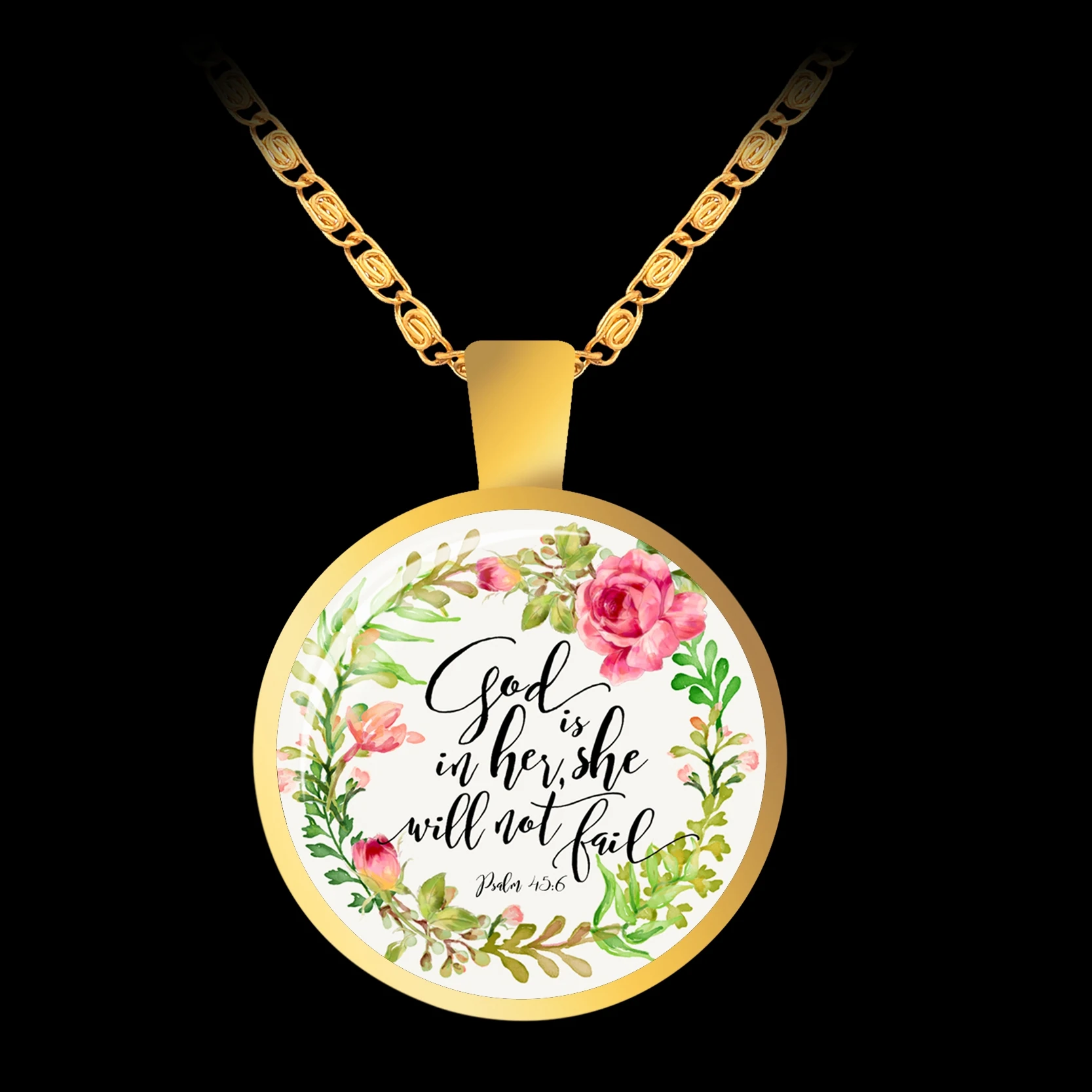 Библия сюжет всегда радость вдохновляющие цитаты подвеска ожерелье золотой цвет