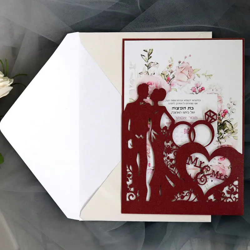 

Valentines Day Love Greeting Cards Gift Postcard with Envelope Stickers Wedding Party Invitation Cards Anniversary