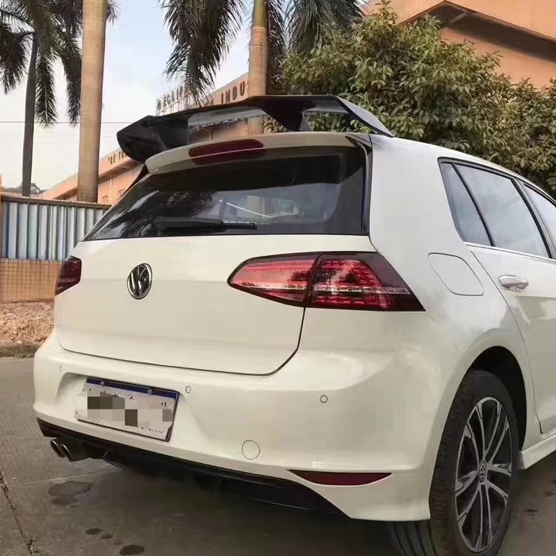 Golf 7 MK7 Revozport Стиль углеродное волокно авто спойлер на крыше крыло для Volkswagen VW VII Golf7