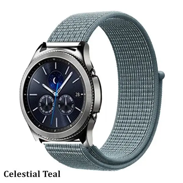 cclcstial teal 29 Gear s3 Frontier ремешок для samsung Galaxy watch 46 мм активный 2 42 мм amazfit ремешок Bip 20 мм 22 мм ремешок для часов huawei watch gt ремешок - Цвет ремешка: cclcstial teal 29