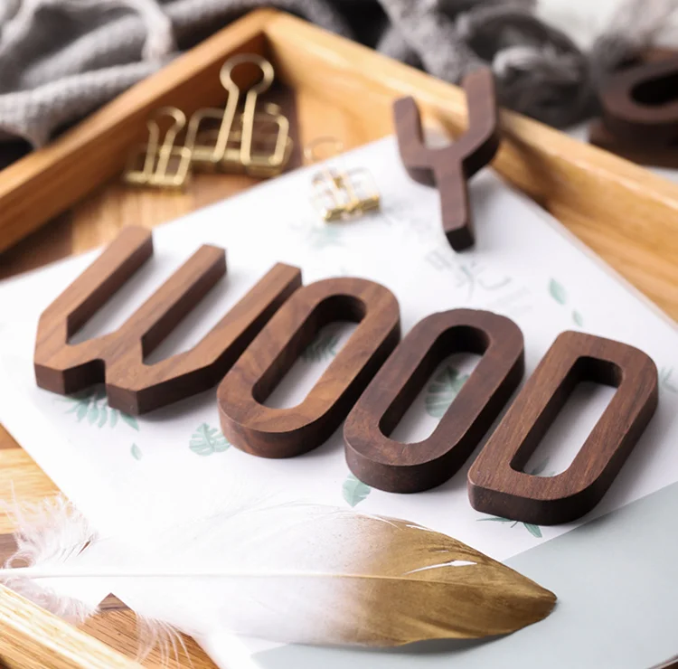 Musowood 1 шт. орех деревянные буквы высокое качество алфавит дизайн английский DIY Ремесло Свадьба День Рождения Вечеринка украшение стены дома