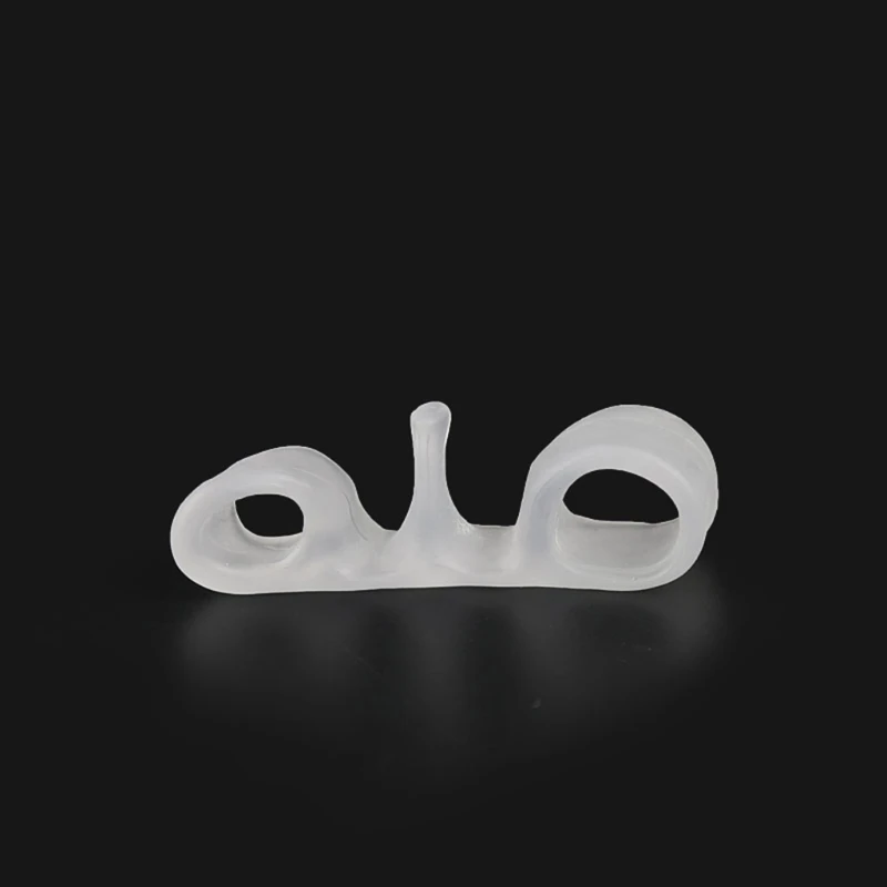 

1 пара Силиконовый гелевый для ног пальцы два отверстия разделитель пальцев при Наросте корректор улитка