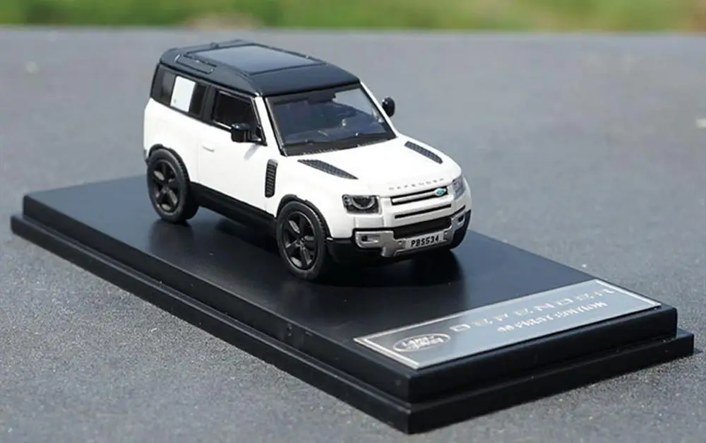 1/64 масштаб Lan * d Rover новая Defender белая Коллекционная модель автомобиля