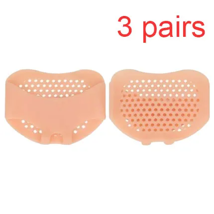 skin-3pairs Leyou Силиконовые Мягкие стельки для передней части стопы обувь на высоком каблуке гелевые стельки дышащая забота о здоровье ног Подушка для ног - Цвет: skin-3pairs