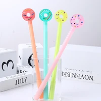 24pcs japanese donut cute pens food funny kawaii school pen gel writing blue ink rollerball stationery cool stuff thing object