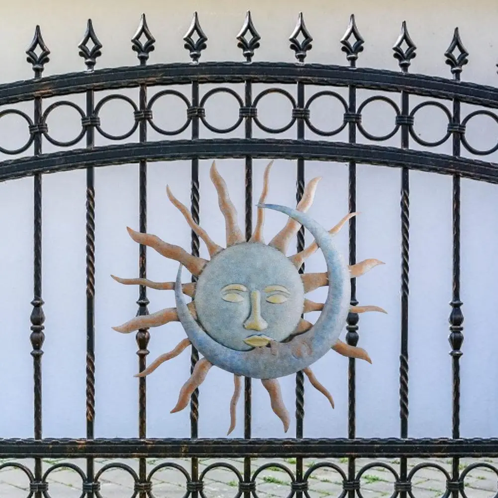 Металлическое настенное украшение в стиле ретро настенные украшения солнце Луна