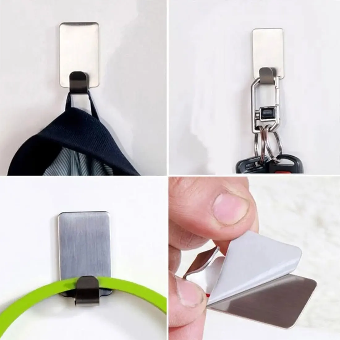 6/12 шт. самоклеящиеся крючки из нержавеющей стали | Дом и сад