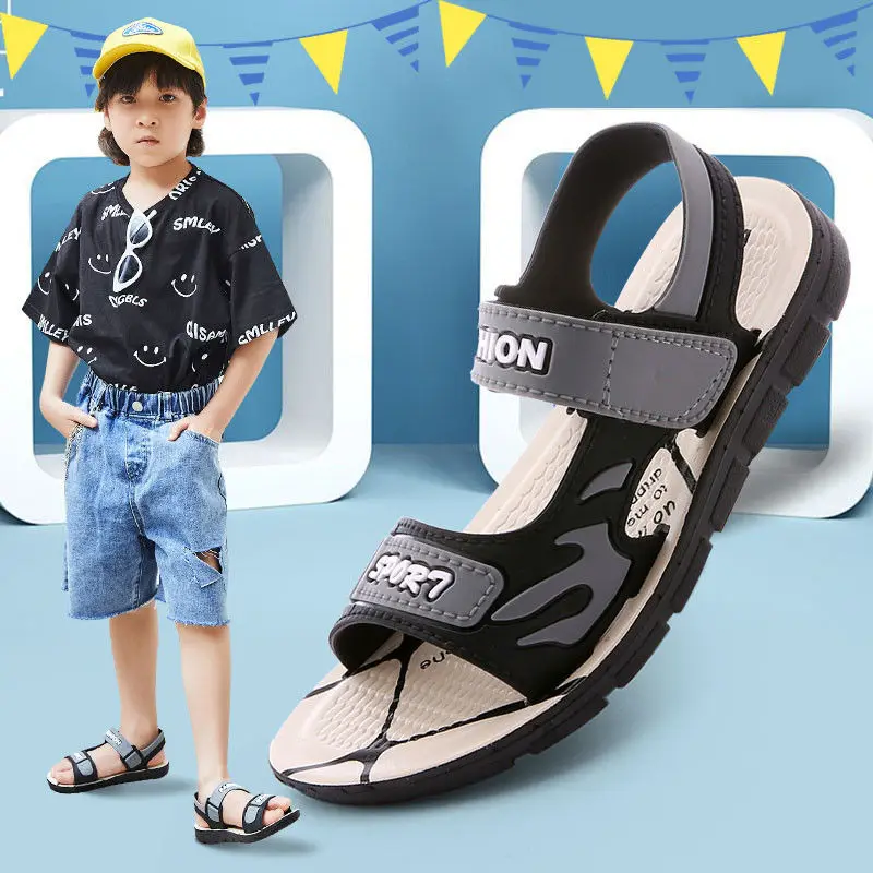 Сандалии Детские с закрытым носком дышащие Нескользящие 2021 | Детская одежда и