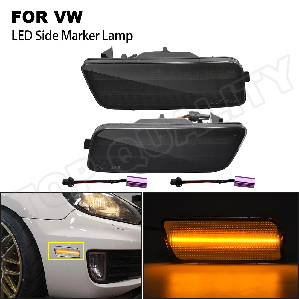 Янтарный светильник 2 шт Автомобильный светодиодный боковой габаритный фонарь