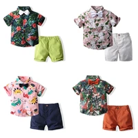high quality summer boys beach suits 2 piece sets shirts shorts childrens clothing kids clothies fashion casual suits 2of7 years