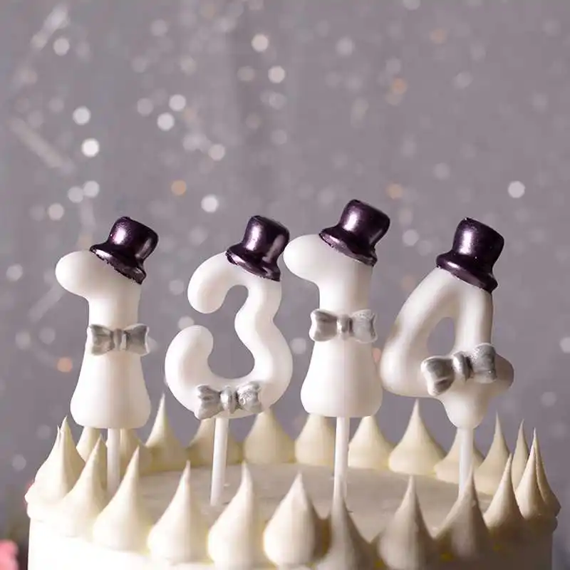 

Cute birthday number candle princess/ prince 0-9 Number decorative candles Cake Cupcake Topper Party Supplies cake decorating