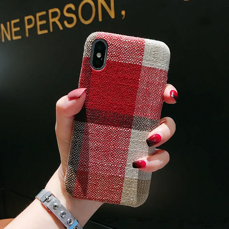 3 Gimfun теплый фланелевый клетчатый тканевый чехол для телефона для Iphone 11 чехол простой плюшевый тканевый чехол для Iphone 11 Pro Xs Max Xr X 6 7 8 Plus - Цвет: 3