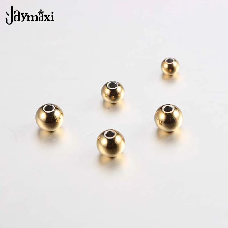 Бусины Jaymaxi для браслетов золотого цвета бусины-разделители на колесиках