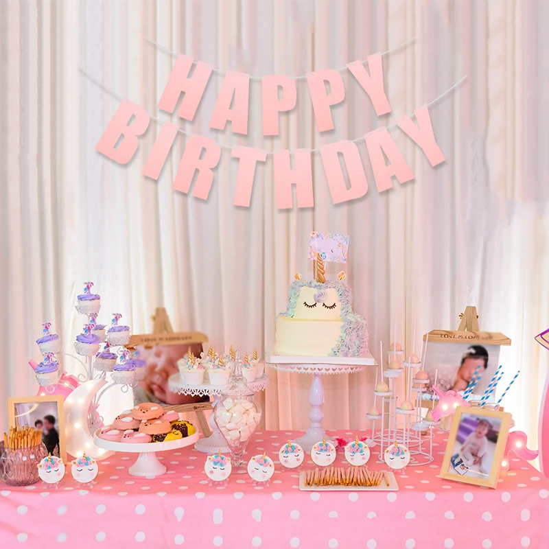 1 комплект баннер С Днем Рождения многоцветный лазерный с надписью для взрослых