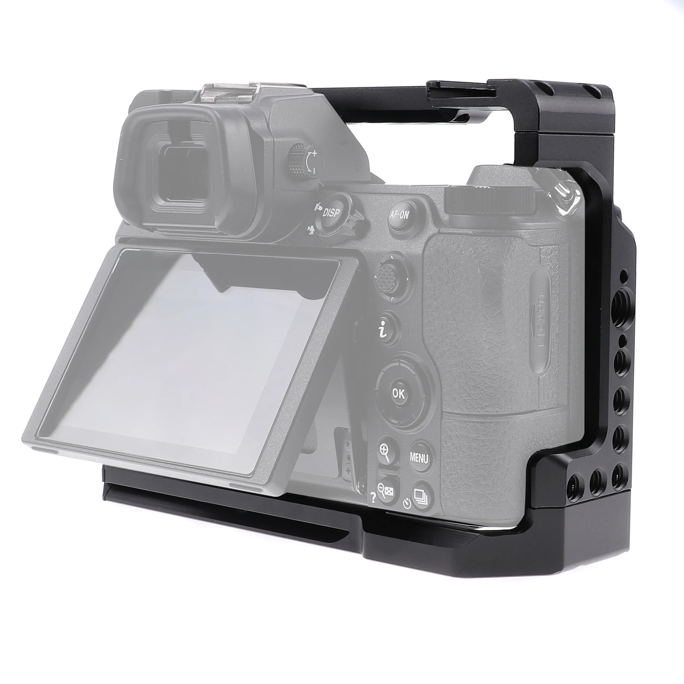 FOTGA Aluminum DSLR Camera Cage Top Handle Grip for Nikon Z5/Z6/Z7/Z6II/Z7II Video Rig