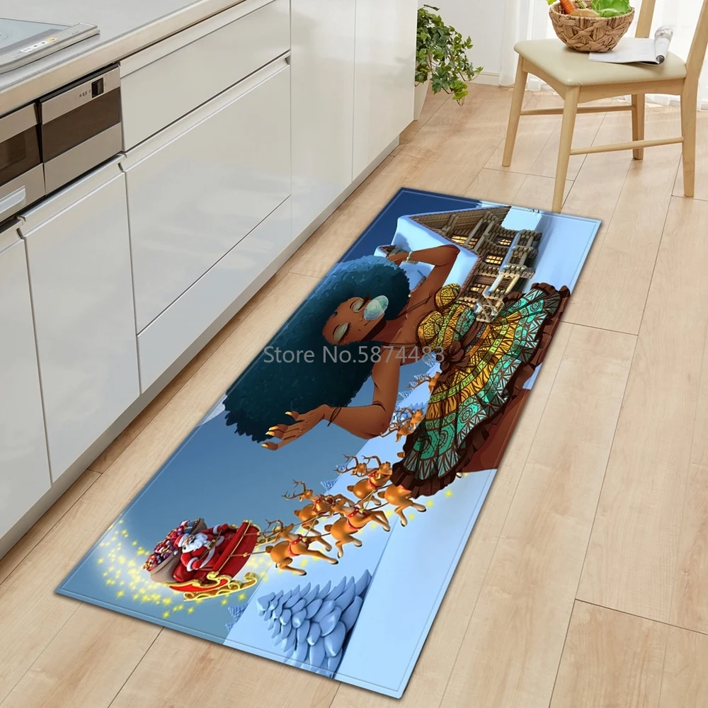 Девушка шаблон кухонный коврик входная дверь для гостиной спальни прихожей