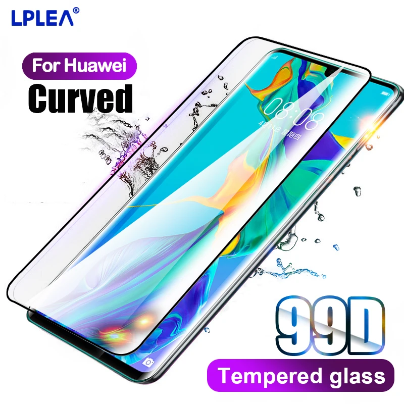Полное покрытие желе клеевое стекло для Huawei P30 Pro P40 Mate 20 30 Защита экрана Honor Nova 7 Plus