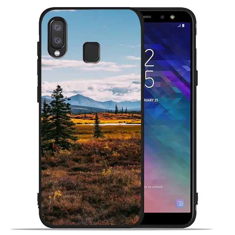 

Mountain Landscape Scenery Phone Case for Samsung A02 A52 A12 A8 Plus A9 2018 A10S A20 A30 A40 A50 A70 A72 A32 M02 Case