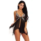 Сексуальное женское нижнее белье с застежкой спереди, комбинация с кружевом и V-образным вырезом, сетчатая Пижама, нижнее белье, женская одежда для сна, откровенное нижнее белье, новинка 2021