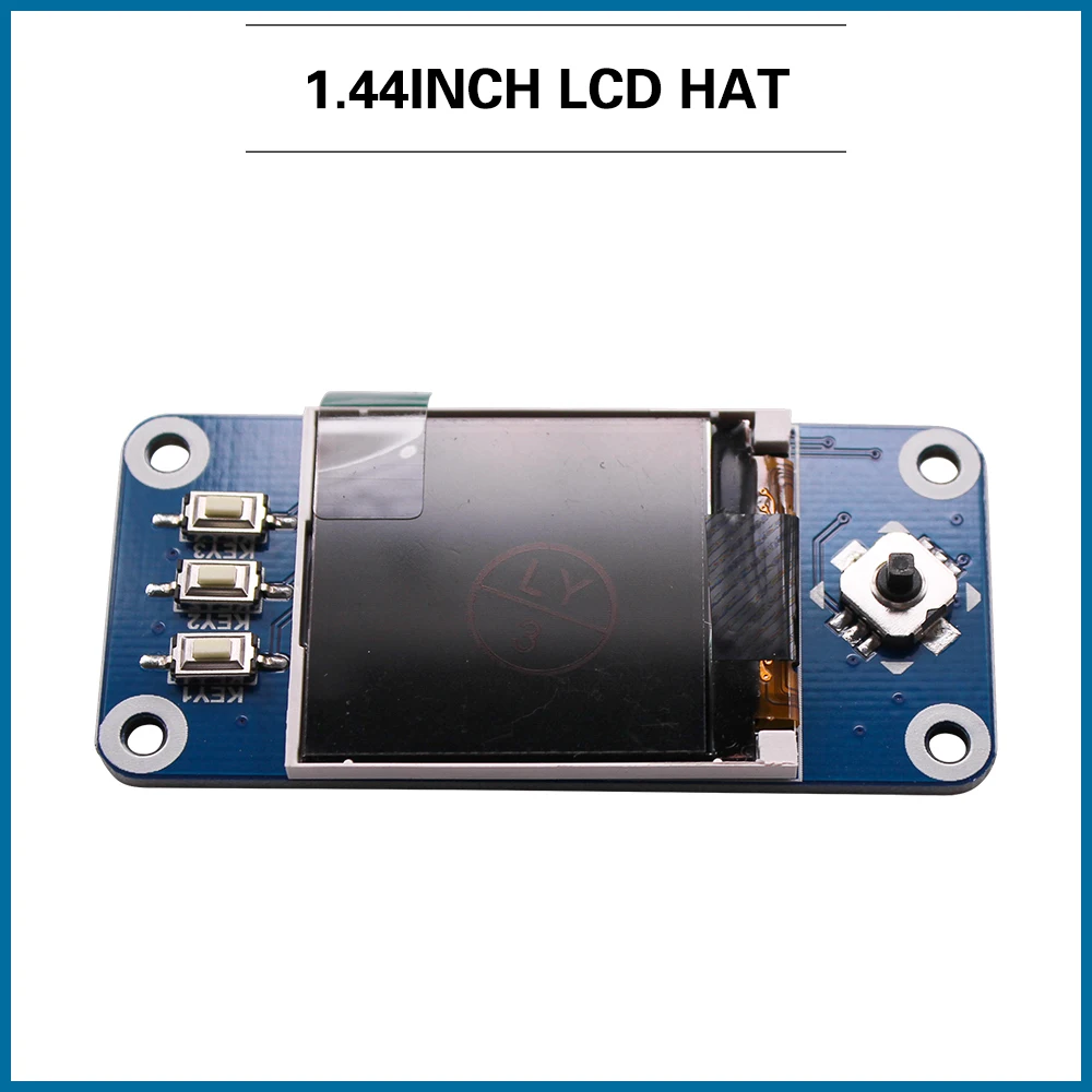 

1.44 inch LCD Display Hat for Raspberry Pi 4B/3B+/3B/Zero 128x128 Pixels SPI Interface 3.3V LED Backlight Screen