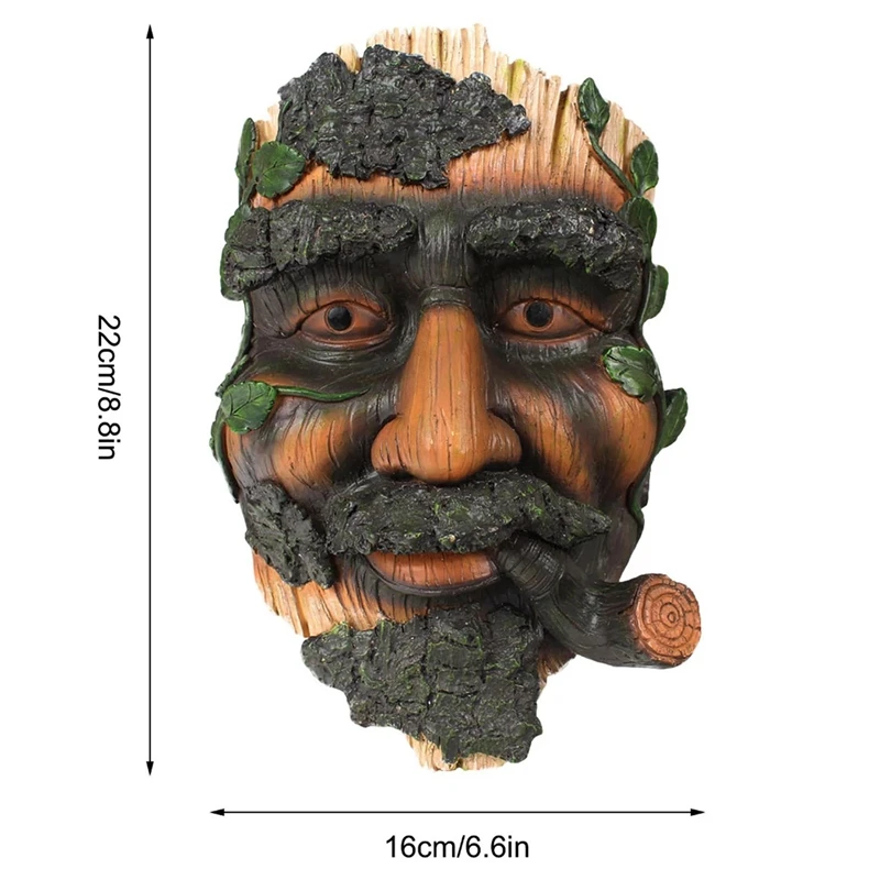 

Old Man Bird Tree Hugger Garden Art Outdoor Tree Face Decor Funny Sculpture Whimsical Tree Face Garden Decoration