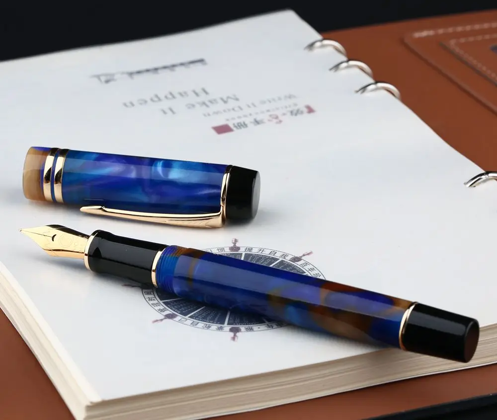 Moonman M600S акриловая смола перьевая ручка иридий F чернильная ручка NIB Оригинальная коробка