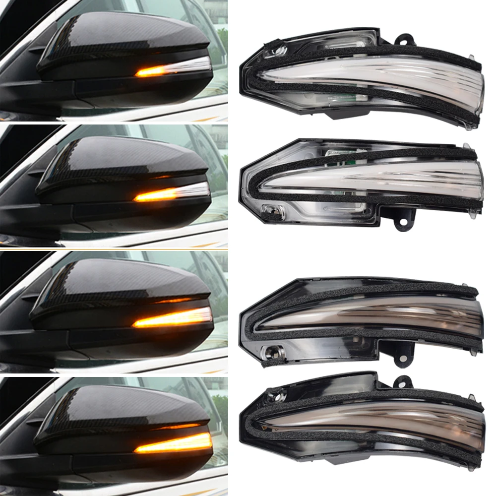 

LED Dynamic Turn Signal Side Mirror Indicator Light Lamp For Toyota RAV4 XA40 13-18 Highlander 4Runner 14-19 XU50 Noah R80 Voxy